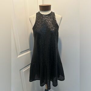 Black sequin free people dress